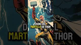 SAITAMA PUEDE LEVANTAR EL MARTILLO DE THOR anime saitama onepunchman manga marvel [upl. by Ahsekyw]