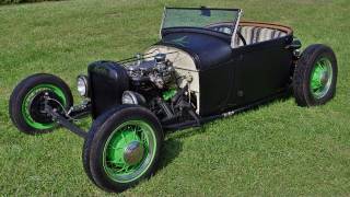 1928 Ford Model A Rat Rod  Flat Black Hot Rod [upl. by Sorensen]