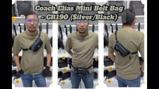 MG Review Coach Elias Mini Belt Bag  CR190 SilverBlack [upl. by Francie]