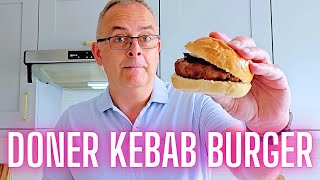 How To Cook A Doner Kebab Burger cooking recipe tutorial [upl. by Semreh]