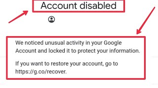 Google Account Disable Fix We noticed unusual activity and locked it to protect information Problem [upl. by Casabonne]