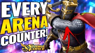 USE THESE TEAMS MSF ARENA COUNTER GUIDE Best Every Meta Defense Team  Marvel Strike Force [upl. by Brock]