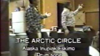 Eskimo drum song  The Arctic Circle rare clip [upl. by Ecital]