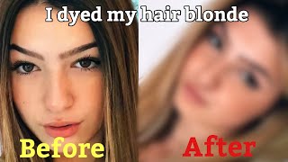 I dyed my hair blonde [upl. by Afas]