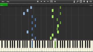 UNDERTALE  Fallen Down  Piano tutorial Synthesia [upl. by Arammahs]