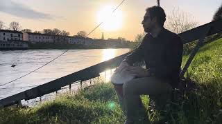 Djembe Groove Yankadi  44 Tribal Rhythm Ticino River  Pavia Italy [upl. by Kamerman]