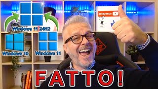 Aggiornare a Windows 11 24H2 Anche su PC SENZA REQUISITI e SENZA formattare Ecco la guida facile [upl. by Ahso]