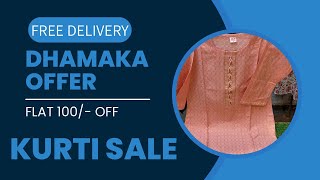 🥳BUMPER CLEARANCE SALE🤩 Kurti amp Coord Sets Special offer🌹 FREE DELIVERY🚚 100 FLAT OFF💸 COD 📦 [upl. by Lilas]