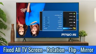 How Do I Fix The LED TV Screen Upside Down  How To Flip Rotate or Mirror The Screen In Any TV [upl. by Akyssej56]