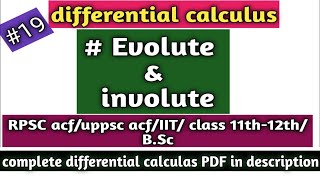 Evolute and involute [upl. by Otrebile]