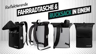 Fahrradtasche Rucksack 2 in 1 schick elegant für Business und Pendler zur Arbeit  mit Laptopfach [upl. by Aelhsa113]