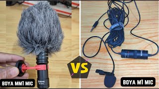 Boya byMM1 vs Boya ByM1 Microphone detail comparison mic and voice recording test [upl. by Popelka]