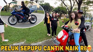 AKANG MV MENANG BANYAK😍 AJARIN SEPUPU CANTIK PAKE YAMAHA R6‼️ [upl. by Nelo]