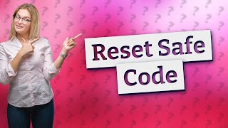 How do I reset my small safe code [upl. by Ayotl99]