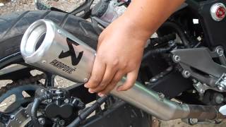 Akrapovic Gp on kawasaki z250 By belalang tempur muffler [upl. by Allbee130]