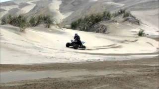 Quad Bike on sand dunes at bombing range southhead Auckland New Zealand [upl. by Velda]