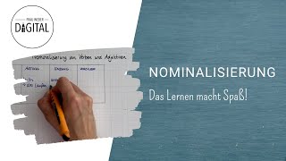 Nominalisierung Substantivierung von Verben und Adjektiven inkl Arbeitsblatt [upl. by Ballard]