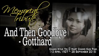 Karaoke And Then Goodbye  Gotthard Memorial Video 1st October 2015 [upl. by Marron]