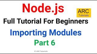 Import Modules  Ep 6  Node JS Tutorial For Beginners [upl. by Costello345]