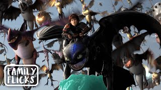 The Final Battle Scene  How To Train Your Dragon 2 2014  Family Flicks [upl. by Ricketts]