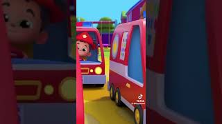 Fire Truck Nursery Rhyme firstleaningstep [upl. by Ardnaet333]