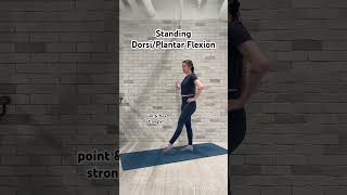 Standing DorsiPlantar Flexion fitness mobility anklemobility personaltrainer workoutathome [upl. by Sardse]