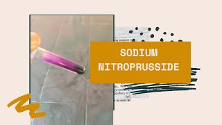 Sodium Nitroprusside [upl. by Mackintosh626]