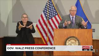 Gov Walz Press Conference [upl. by Bohman]