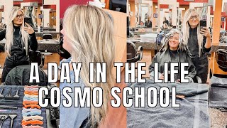 A DAY IN THE LIFE OF A COSMETOLOGY STUDENT EMPIRE BEAUTY SCHOOL [upl. by Olney]