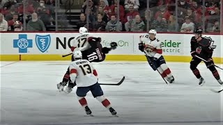 Mason Marchment DESTROYS Vinny Trocheck In Open Ice Hit [upl. by Ellatsirhc358]