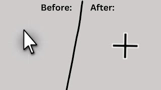 How to get a black cross cursor on windows11 [upl. by Bloxberg]