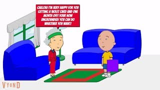 Caillou Gets A Violet Card  Ungrounded Dark Meowser Jr Gets In Dead Meat  Grounded ReFixed [upl. by Salocin836]