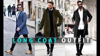 long coat for men  Overcoat Outfits Ideas For Men shorts [upl. by Eerak]