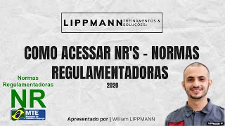 COMO ACESSAR NRs  NORMAS REGULAMENTADORAS ATUALIZADAS [upl. by Barty807]