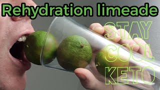 Keto Electrolytes Rehydration Isotonic Limeade Sport Drink LCHF [upl. by Aleek979]