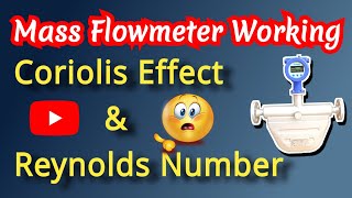mass flow meter working Coriolis effect and Reynolds number  Coriolis flow meter instrumentation [upl. by Onateag]