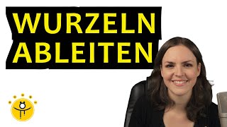 WURZELN ableiten – Kettenregel und Brüchen Regeln an vielen Beispielen erklärt [upl. by Annay]