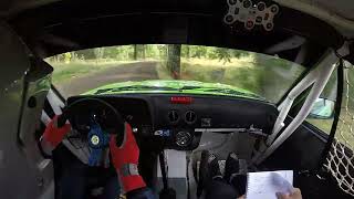 Rally Vetlanda 2024 ss4 Tommy Johansson Oscar Almqvist A2wd [upl. by Anavlys]