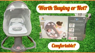 Mastela 3 in 1 deluxe multi functional bassinet  How to use mastela baby swing [upl. by Aidan]