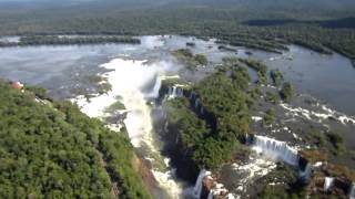 Vista aerea Cataratas Iguazu  Iguazu Falls from air  HD [upl. by Airdnazxela]