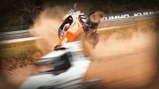 FIA European Autocross Maggiora 2024  Crashes  Inside the Action 4K [upl. by Akehsay]