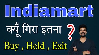 Why Indiamart Intermesh Share is falling  Indiamart share analysis 🧐  Buy  Hold Exit [upl. by Jefferson694]