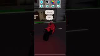 How am i racing I don’t even now how to ride motorcycles properly in Brookhaven 🤣😂￼subscribe [upl. by Nnewg]