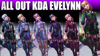 All Akali Skins Wild Rift Comparison  Crystal Rose Project KDA Headhunter Silverfang [upl. by Viehmann695]