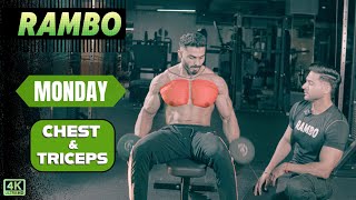 MONDAY  Chest amp Triceps RAMBO  Lean Muscle Program by Guru Mann FT Vijay [upl. by Weksler]