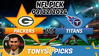 Green Bay Packers vs Tennessee Titans Pick 92224 NFL Week 3 Predictions [upl. by Ecenahs]