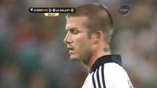 Beckham Awesome Free kick vs Sydney [upl. by Orferd68]