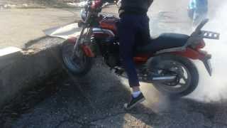 Cagiva Blues 125 burnout [upl. by Ydnim]