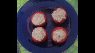 Recette tomates farcies thon [upl. by Adnic477]