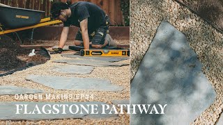 Building a Stepping Stone Garden Pathway｜Kitchen Garden Update｜Flagstone Walkway DIY｜GardenMakingEP4 [upl. by Aneej]